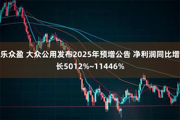 乐众盈 大众公用发布2025年预增公告 净利润同比增长5012%~11446%